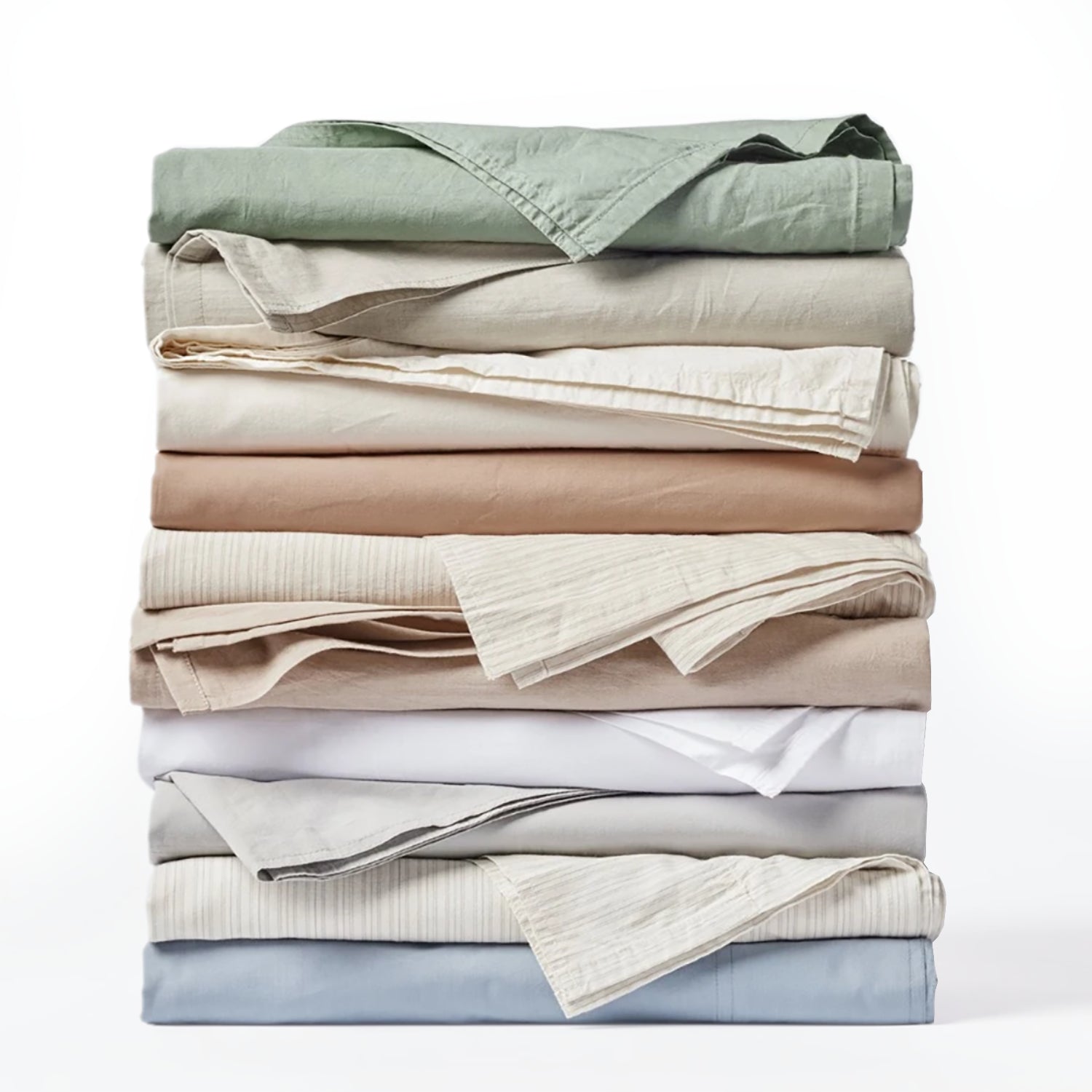Coyuchi's crinkled percale sheets are the coolest, softest, most relaxed and breathable sheets. 