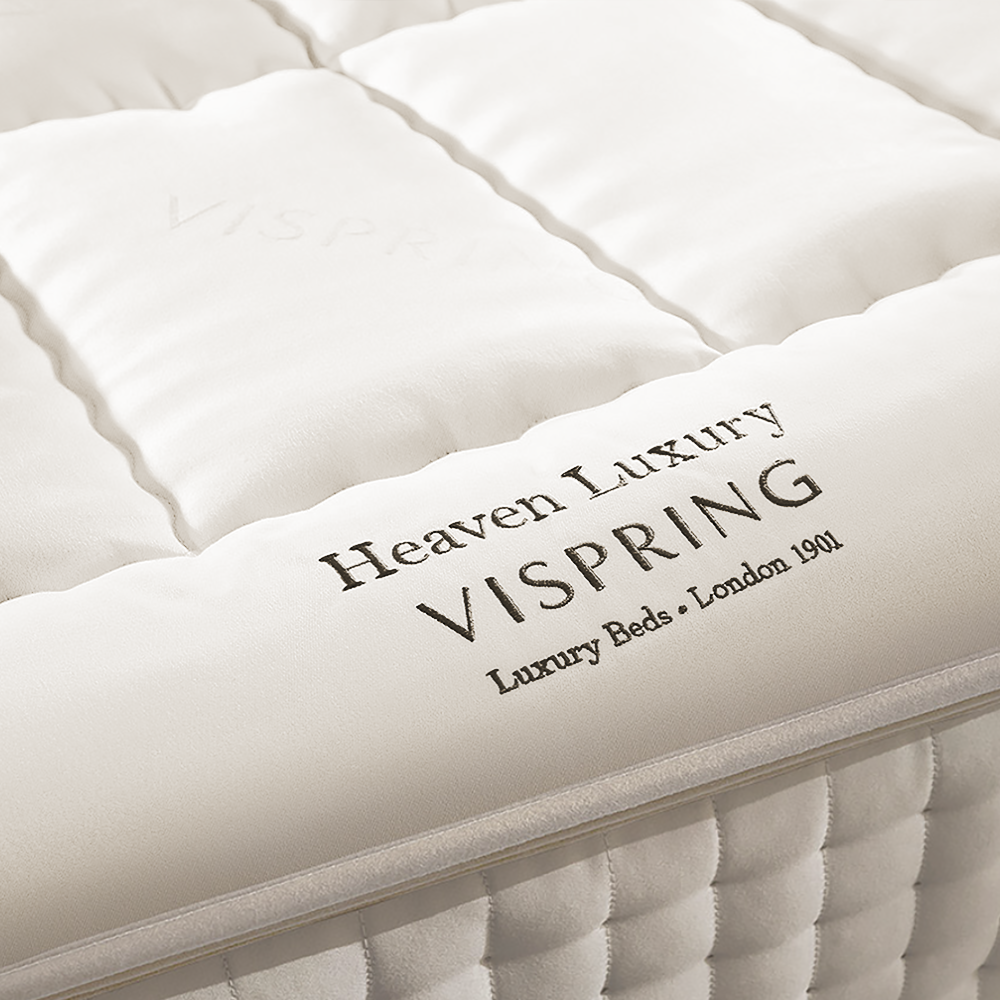 The Vispring Heaven Luxury Topper is all wool fill and adds a nice plush layer on top of the flatter sleeping surface of the mattress. If you like a flatter surface, we recommend you go without a topper, but if you would like to add 2.8" of luxurious loft to your mattress, the Vispring Heaven Luxury Topper is a great way to go.