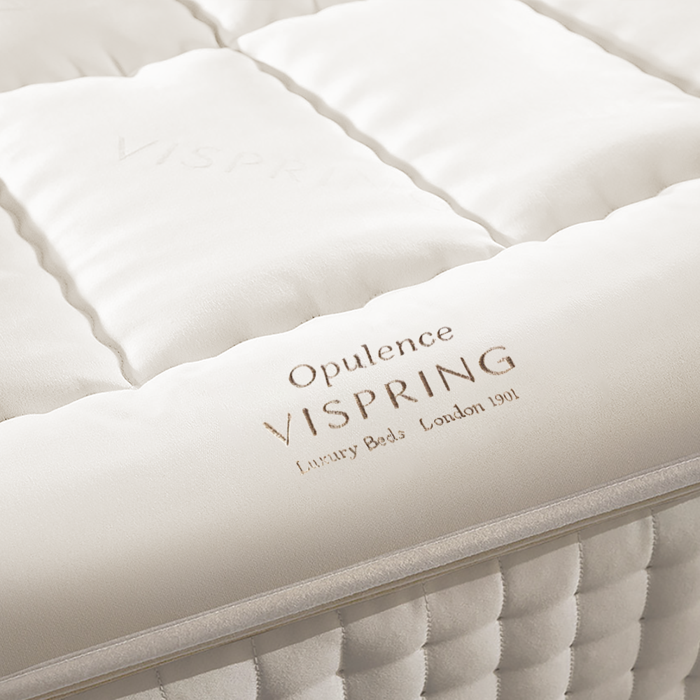 For those who enjoy a little softness on top with all the comfort and support, the Vispring Opulence topper dramatically elevates the comfort of your Vispring mattress. The magic ingredient in this topper is the silk which is an extremely strong fiber that adds softness while adding wonderfully luxurious loft with the hand-teased British fleece wool. Height: 3.1 inches Materials: • British fleece wool (60%) • Silk (18%) • Layered British wool and cotton (cotton 22%) • Silk • British fleece wool