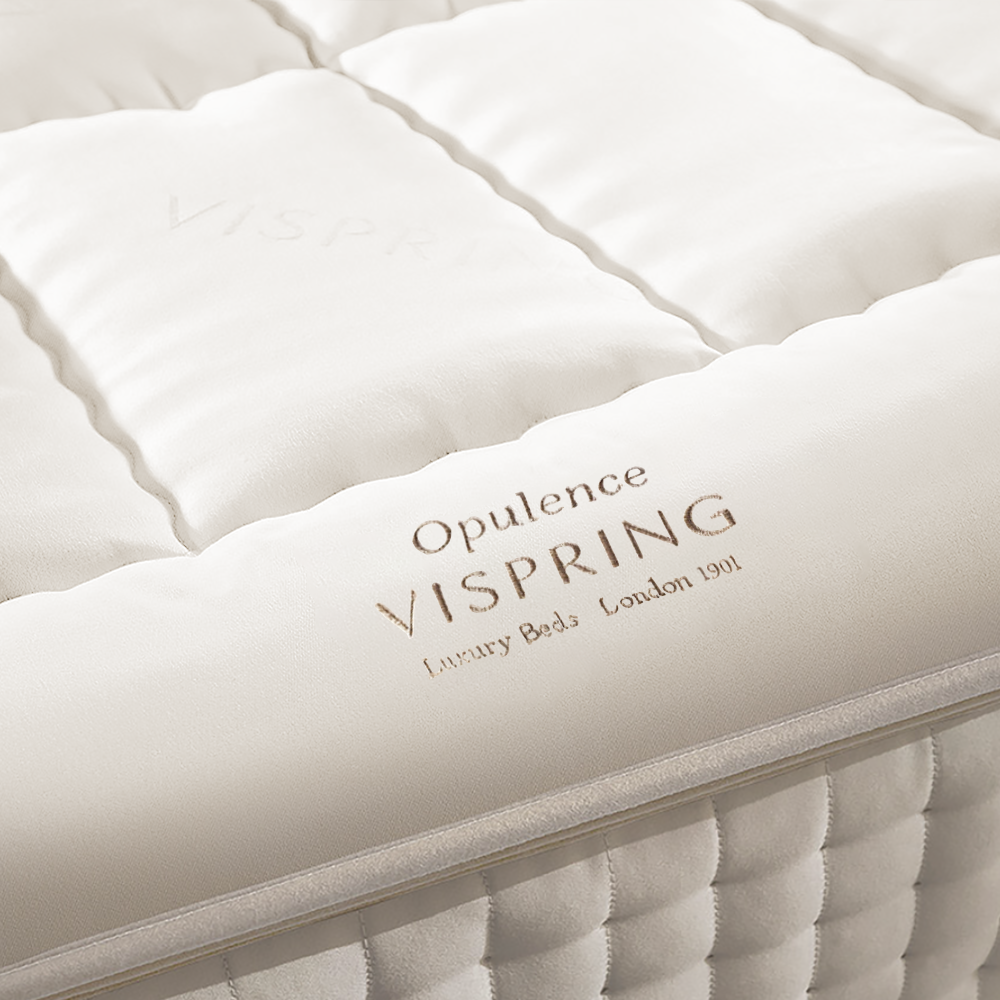 For those who enjoy a little softness on top with all the comfort and support, the Vispring Opulence topper dramatically elevates the comfort of your Vispring mattress.  The magic ingredient in this topper is the silk which is an extremely strong fiber that adds softness while adding wonderfully luxurious loft with the hand-teased British fleece wool.  Height: 3.1 inches Materials:  •  British fleece wool (60%) •  Silk (18%) •  Layered British wool and cotton (cotton 22%) •  Silk •  British fleece wool