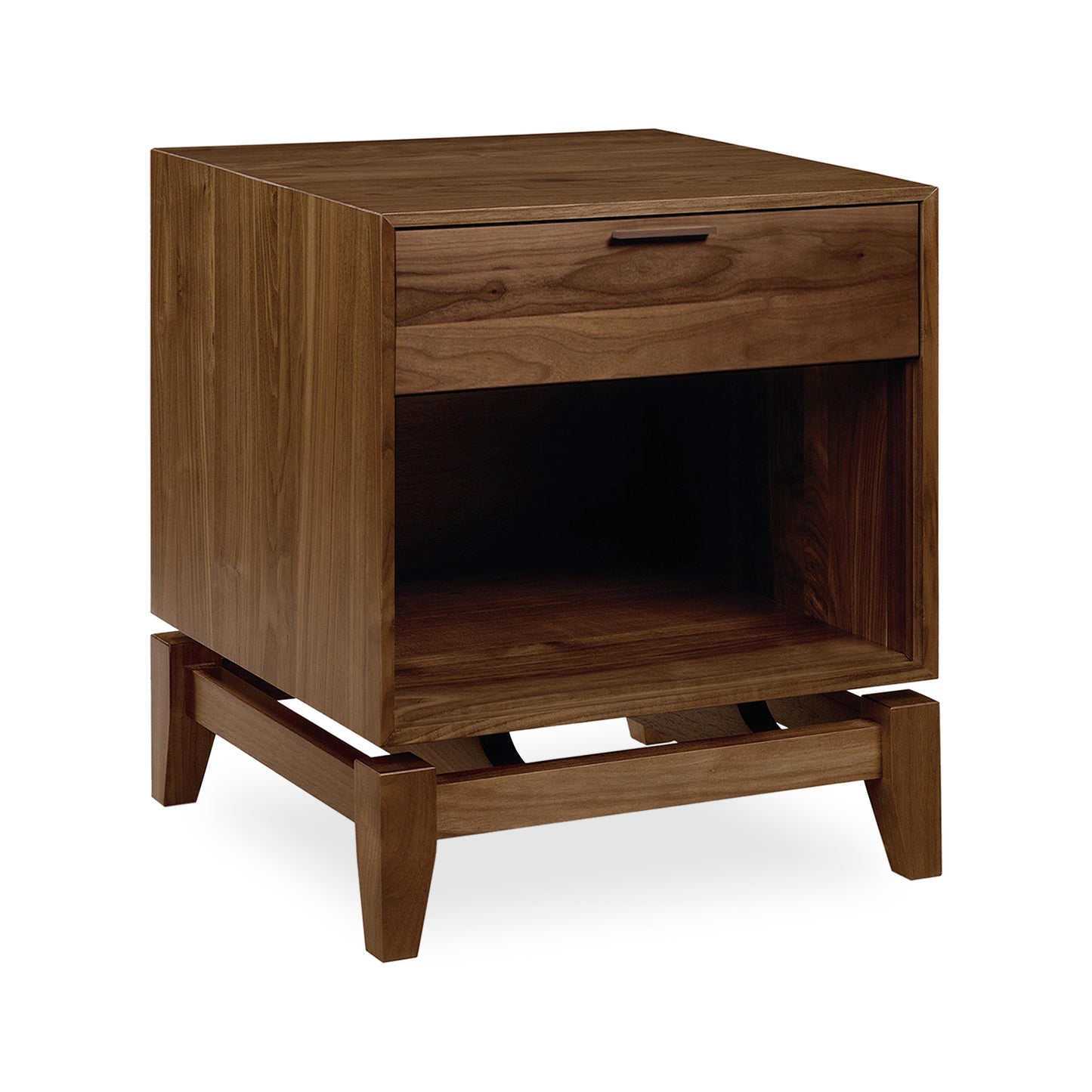 Soho Walnut 1-drawer Nightstand