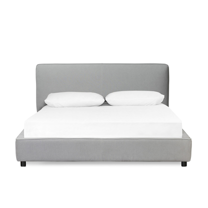 Aidan Fabric Bed - Pewter