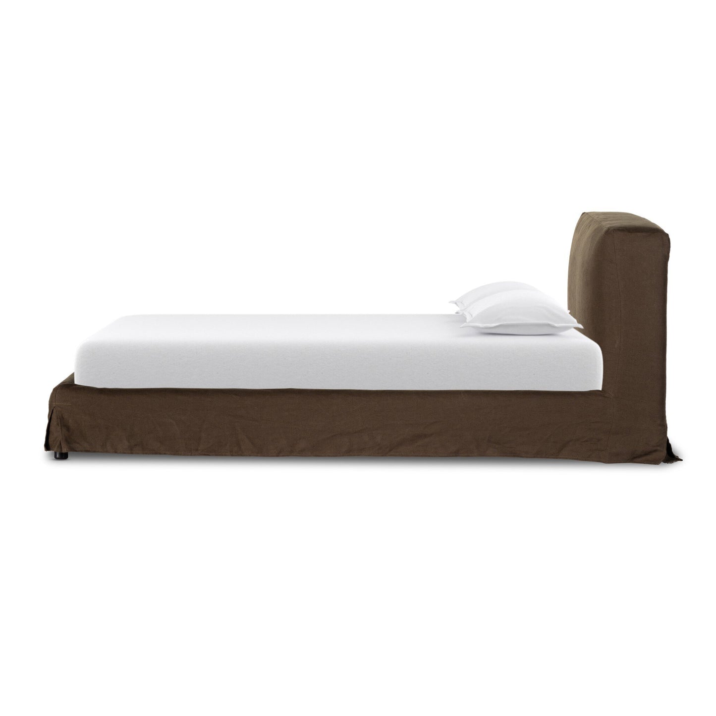 Aidan Slipcover Bed - Coffee