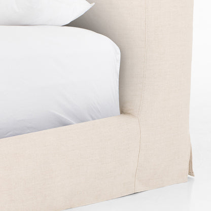 Aidan Slipcover Bed - Natural