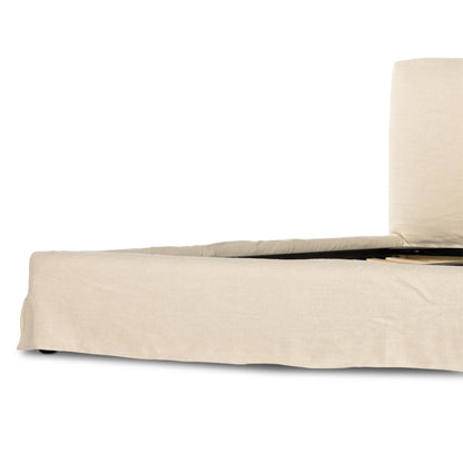 Aidan Slipcover Bed - Natural