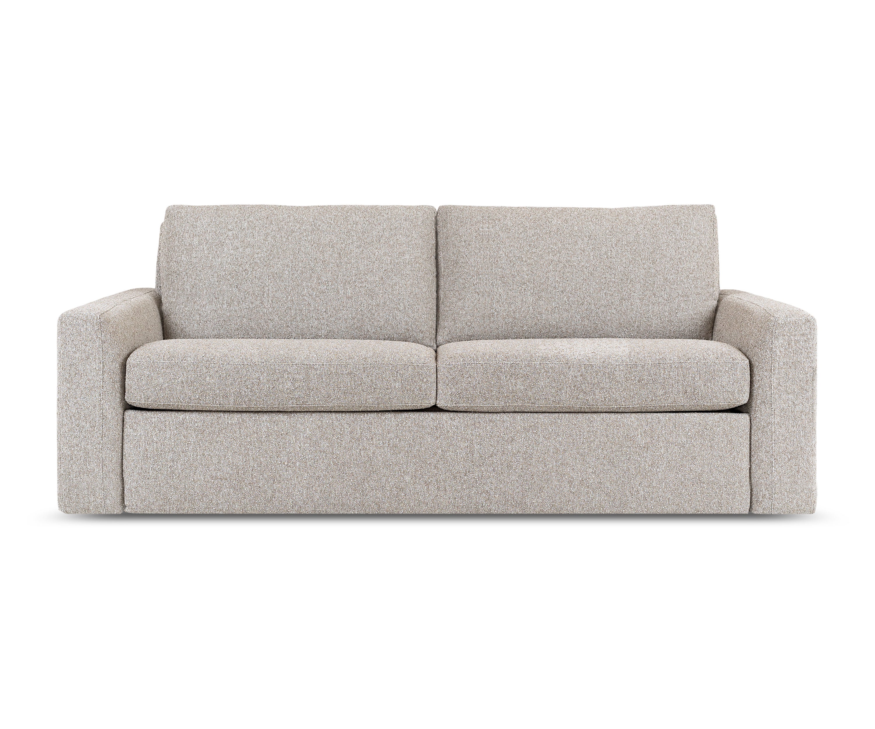 Clara comfort sleeper beige 2 seat sofa
