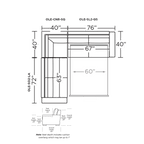 35% Off: Sofa Sleeper Sectional Floor Model Clearance: Olson by American Leather