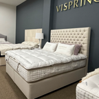 Showroom Refresh Clearance Sale - Vispring Masterpiece - Statesman Divan - Aldo Headboard