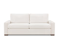 Revere white 2 seat sleeper sofa, squared modern design
