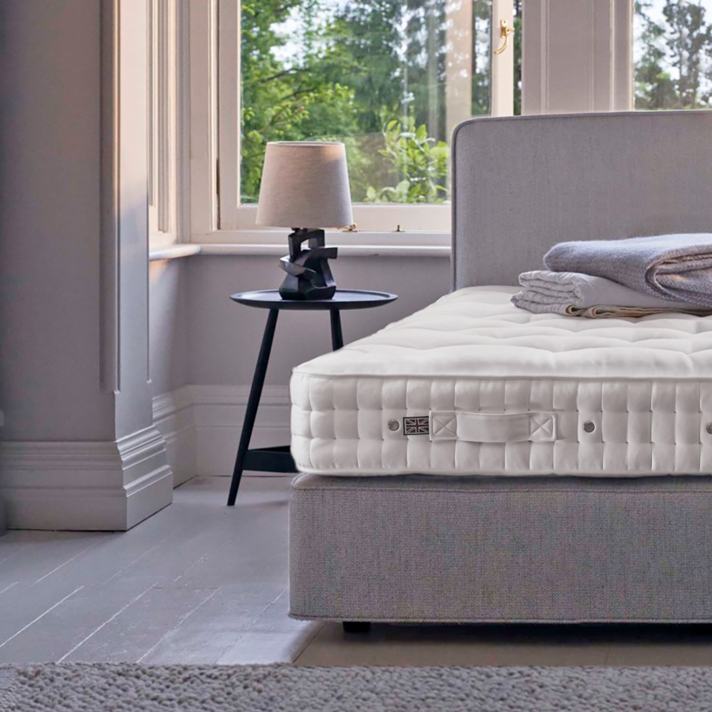 Vispring Coronet Mattress The Coronet's hand-teased British fleece wool and cotton in the topmost layer create a medium-soft resilient comfort layer that beautifully compliments the high coil count single-layer configuration of this exceptionally comfortable entry mattress (2,058 coils / king).
