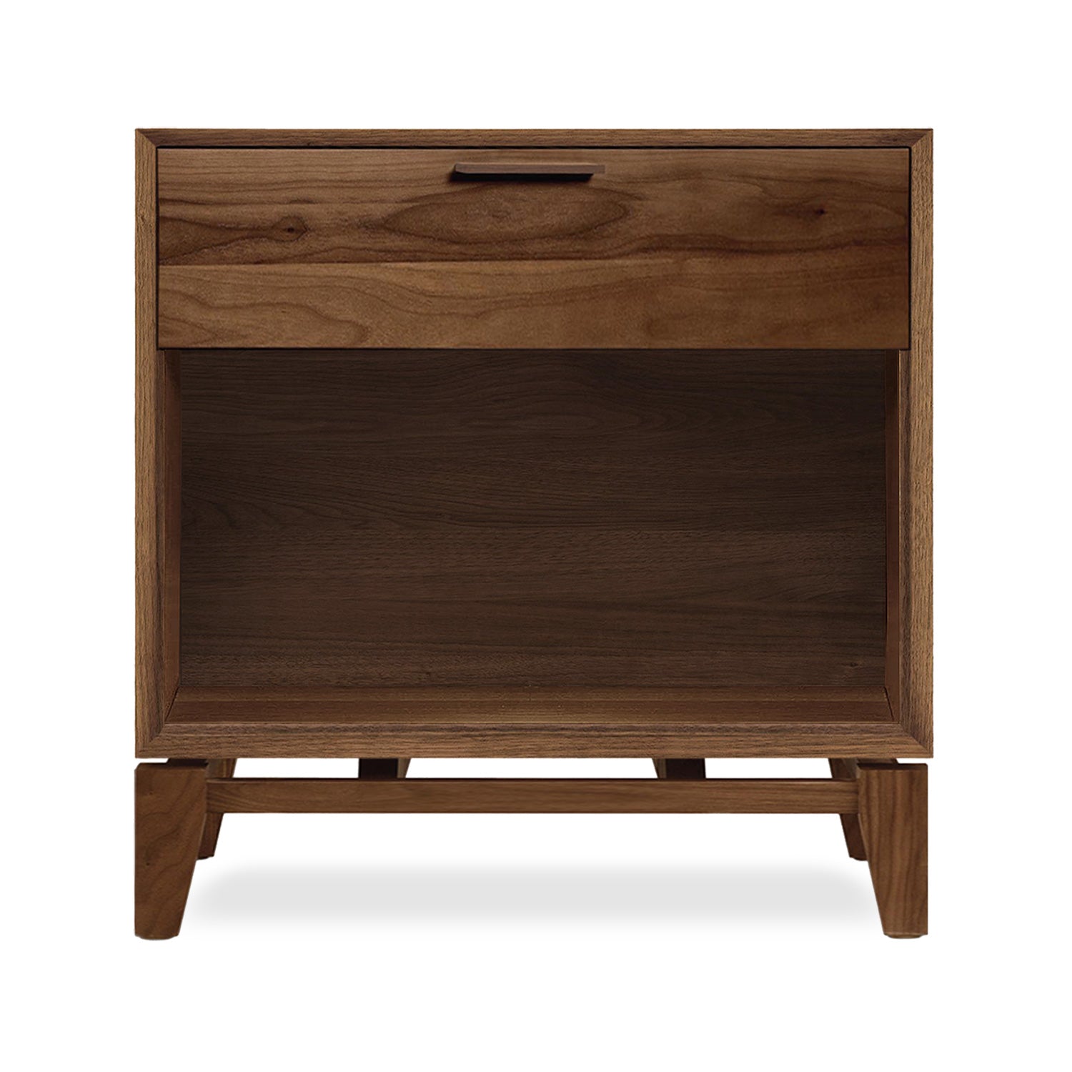 Soho Walnut 1-drawer Nightstand